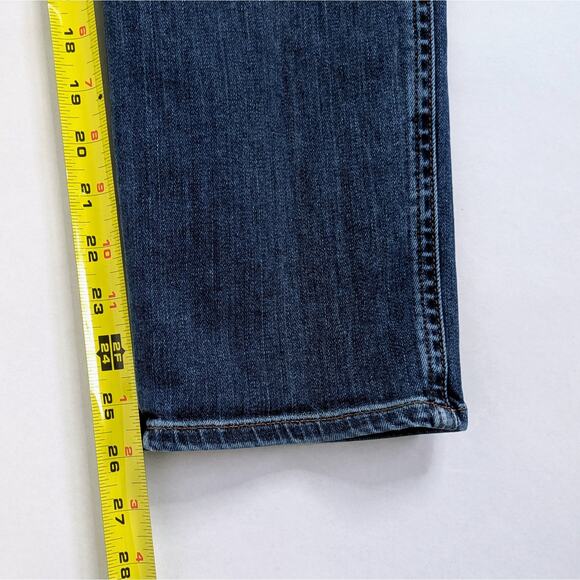 Veronica Beard Ryleigh Jeans 26 Blue Button Fly Slim Straight High Rise Stretch - Picture 8 of 11